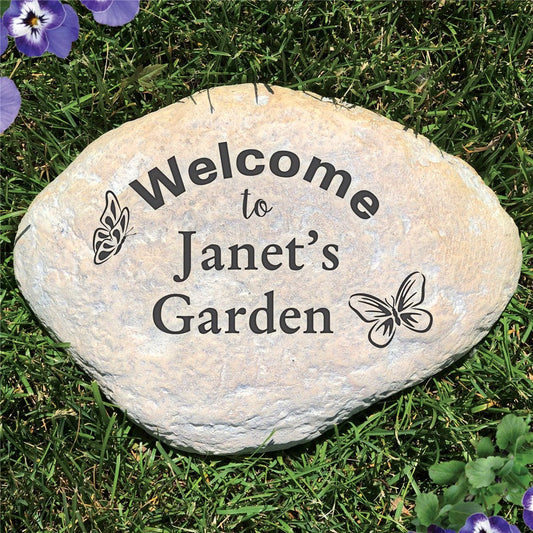 Personalized Butterfly Garden Stone - Sunny Jar Personalized™