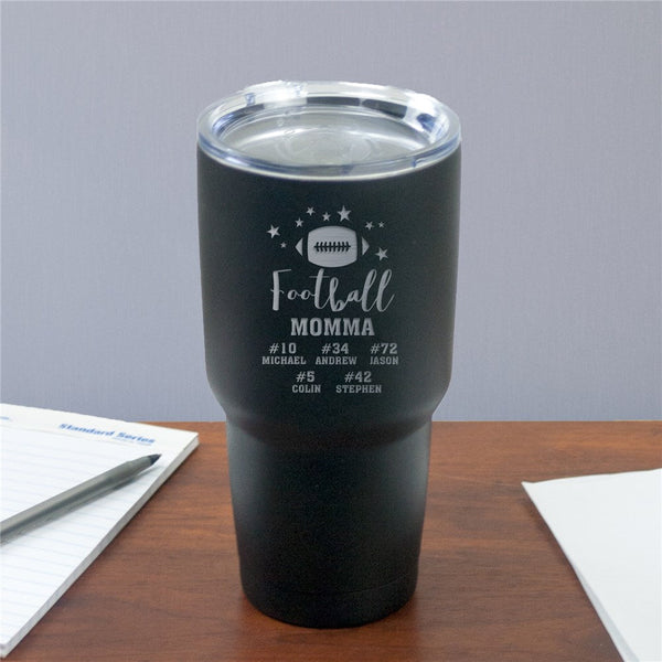 Personalized Football Momma Insulated Tumbler - Sunny Jar Personalized™