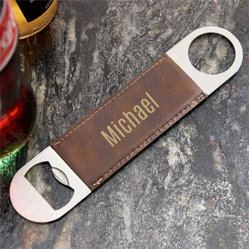 Personalized San Serif Pers Name Laserable Leatherette Opener - Sunny Jar Personalized™