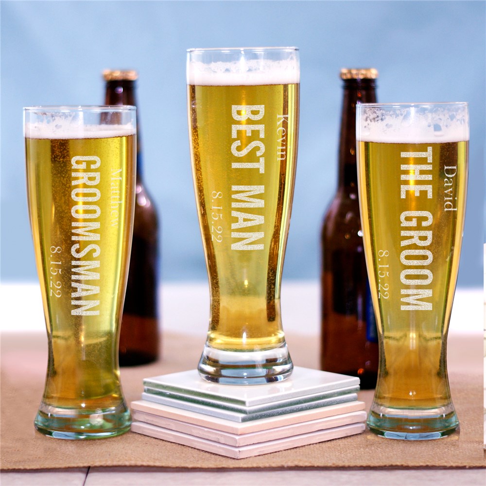 Bridal Party Pilsner Glass - Sunny Jar Personalized™