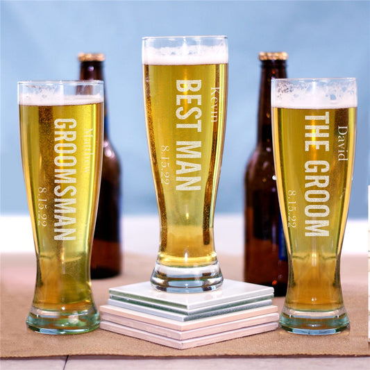 Bridal Party Pilsner Glass - Sunny Jar Personalized™