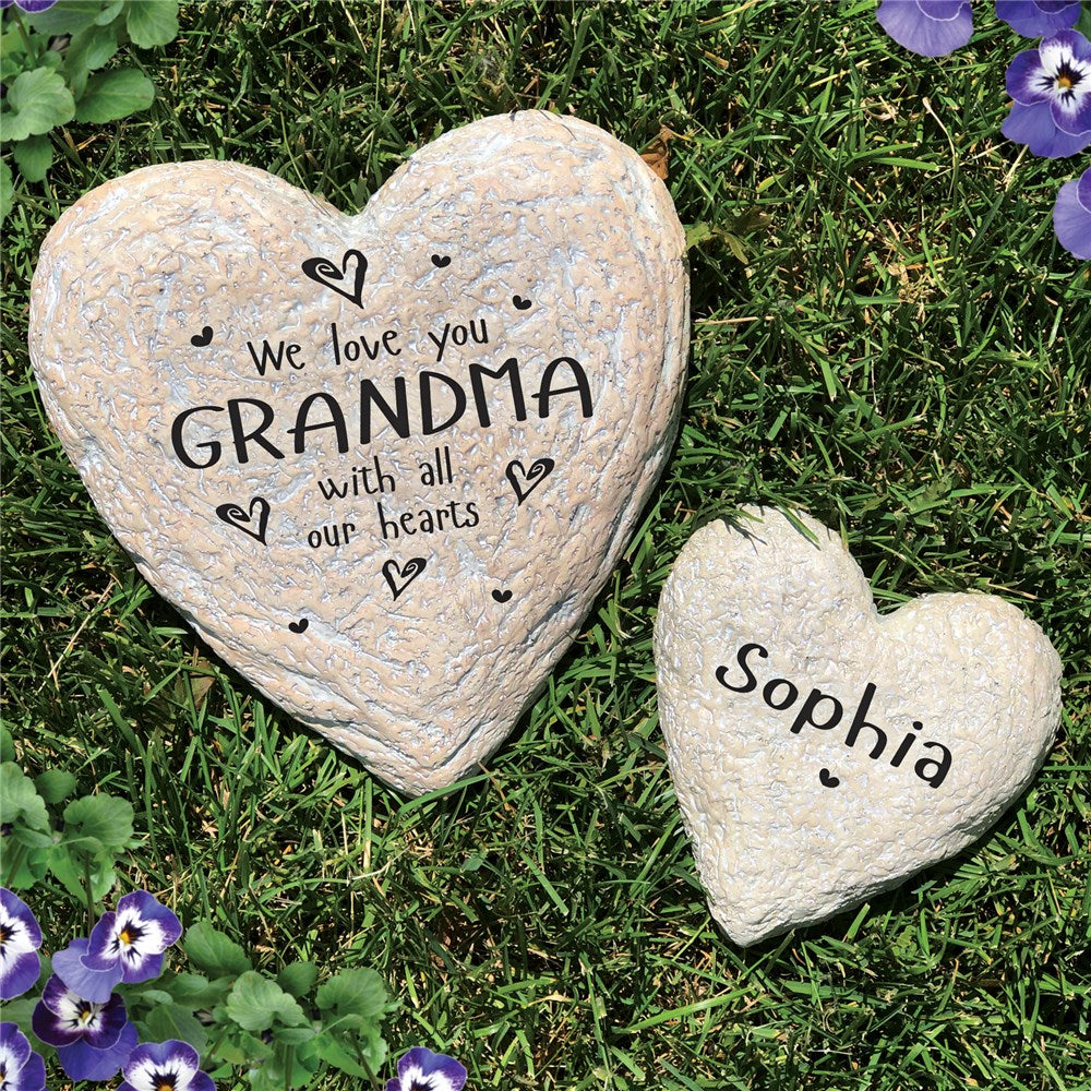 Family Heart Garden Stone - Sunny Jar Personalized™