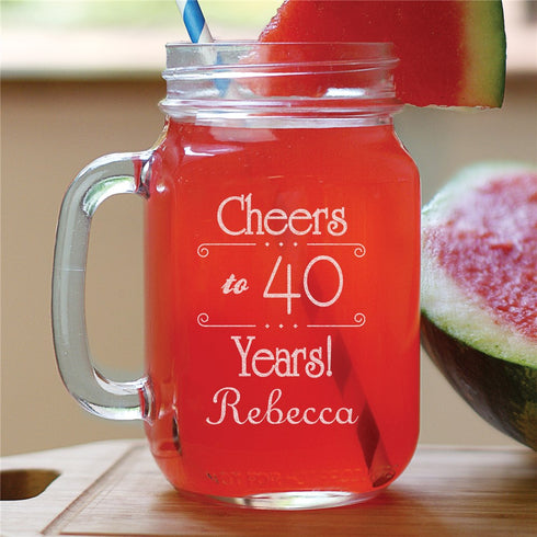 Cheeers! Birthday Mason Jar - Sunny Jar Personalized™