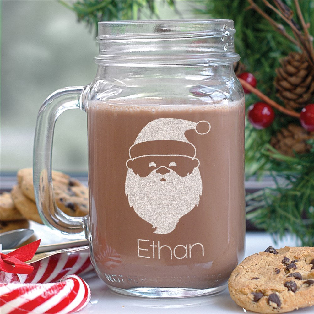 Engraved Santa Mason Jar - Sunny Jar Personalized™