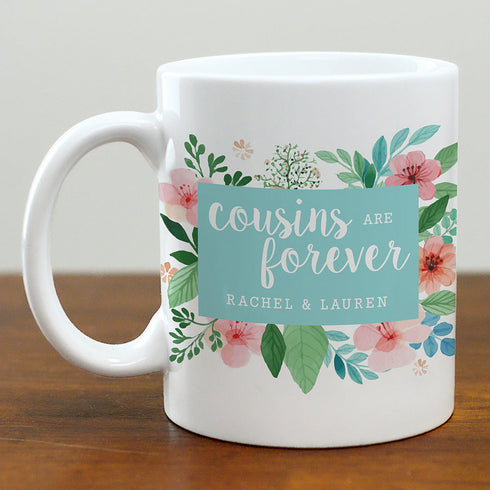 Personalized Cousins are Forever Mug - Sunny Jar Personalized™