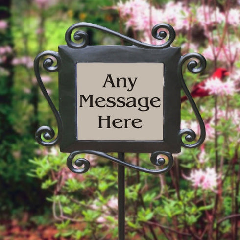 Any Message Here Garden Slate - Sunny Jar Personalized™