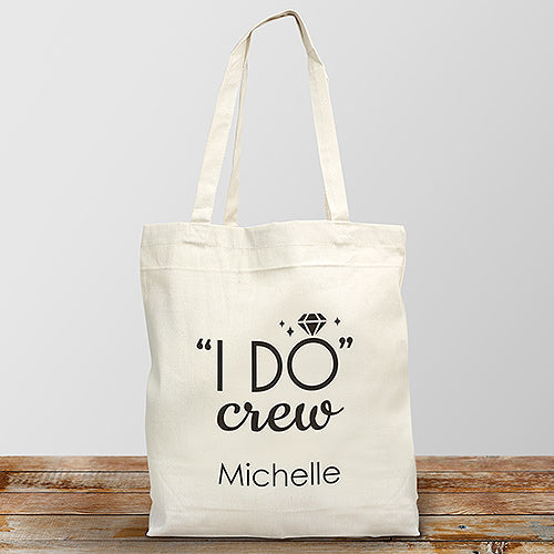 Personalized I Do Crew Canvas Tote - Sunny Jar Personalized™