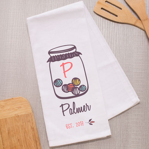 Personalized Family Jar Dish Towel - Sunny Jar Personalized™