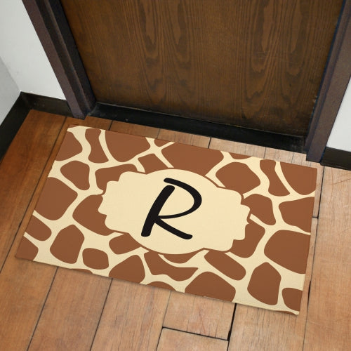 Giraffe Print Welcome Doormat - Sunny Jar Personalized™