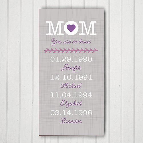 Personalized Mom Canvas - Sunny Jar Personalized™