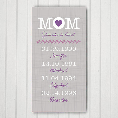 Personalized Mom Canvas - Sunny Jar Personalized™