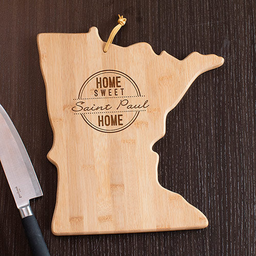 Personalized Home Sweet Home Minnesota State Cutting Board - Sunny Jar Personalized™