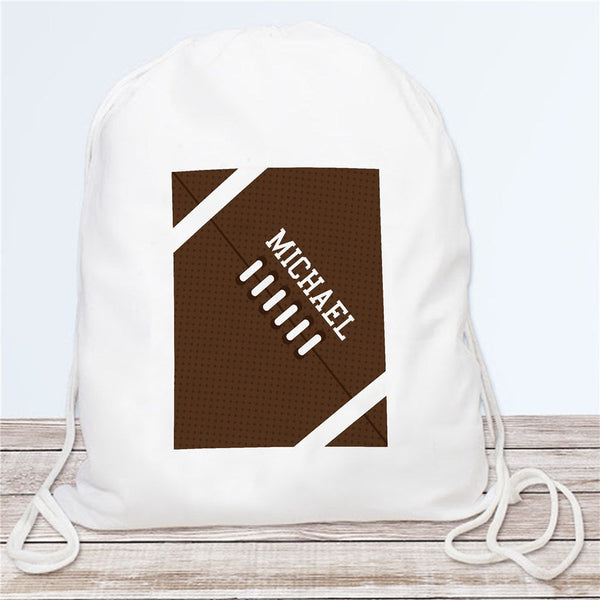 Personalized Football Drawstring Bag - Sunny Jar Personalized™