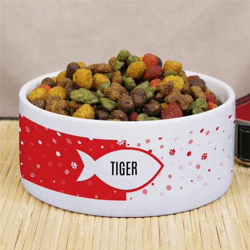 Personalized Fish Pet Bowl - Sunny Jar Personalized™