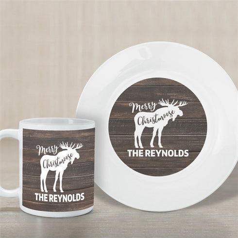 Personalized Merry Christmoose Plate And Mug Set - Sunny Jar Personalized™