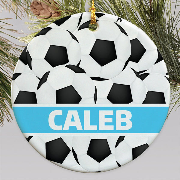 Personalized Soccer Round Ornament - Sunny Jar Personalized™