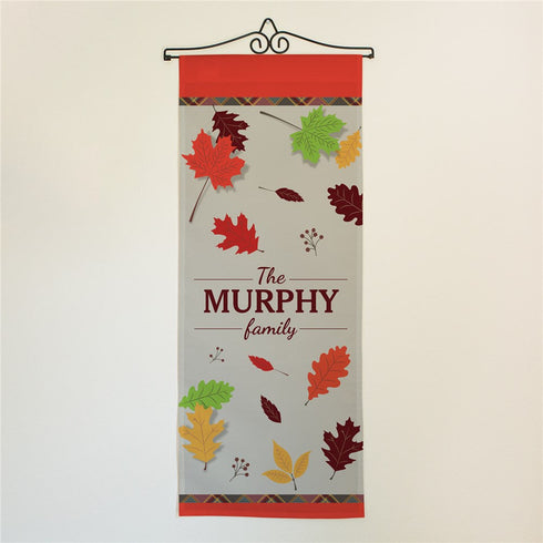 Personalized Fall Leaves Wall Hanging - Sunny Jar Personalized™