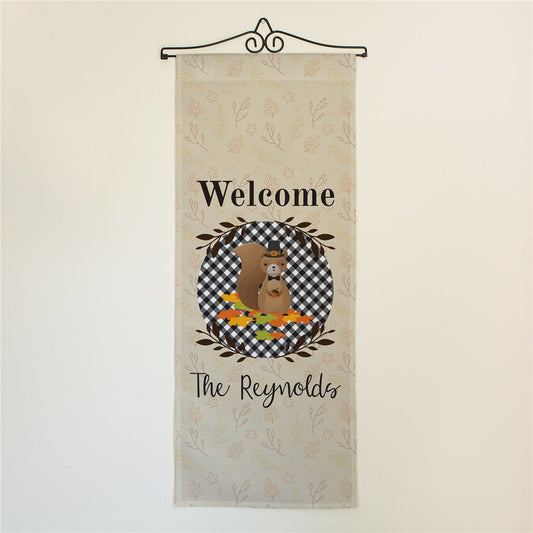 Personalized Welcome Squirrel Wall Hanging - Sunny Jar Personalized™