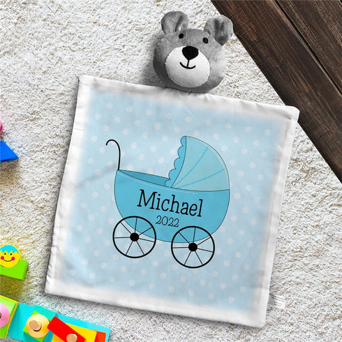 Personalized Baby Carriage Bear Lovie - Sunny Jar Personalized™