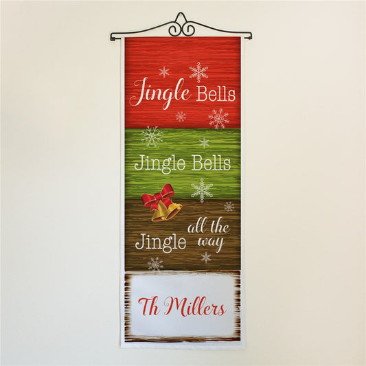 Personalized Jingle Bells Wall Hanging - Sunny Jar Personalized™