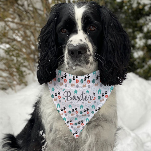 Personalized Dog Name Icons Bandana - Sunny Jar Personalized™