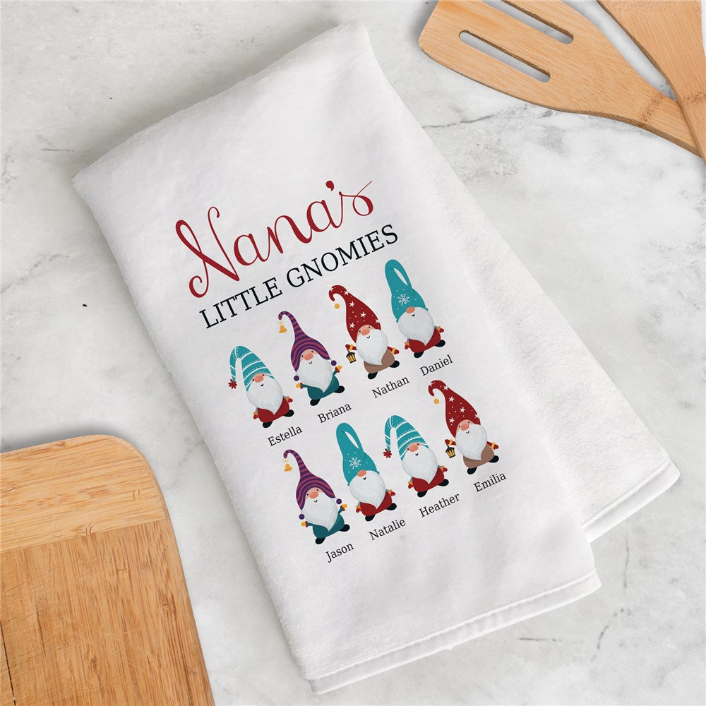 Personalized Little Gnomies Dish Towel - Sunny Jar Personalized™