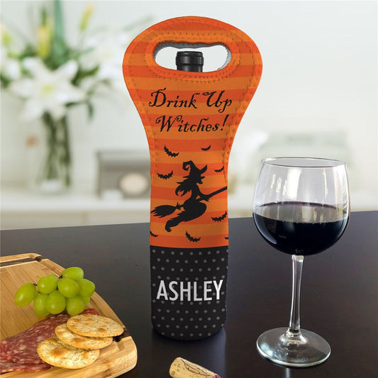 Personalized Drink Up Witches Wine Gift Bag - Sunny Jar Personalized™