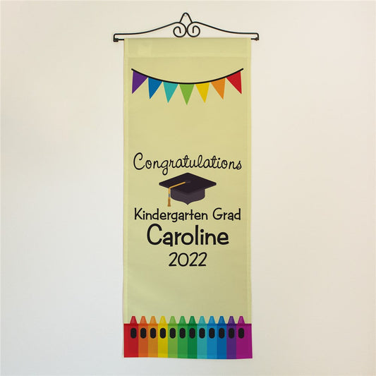 Personalized Kindergarten Grad Wall Hanging - Sunny Jar Personalized™