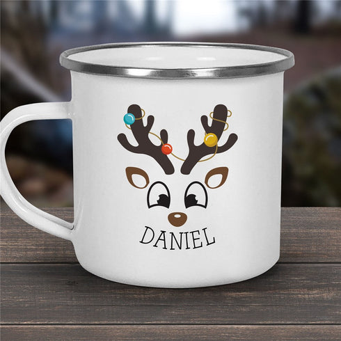 Personalized Reindeer Camper Mug - Sunny Jar Personalized™