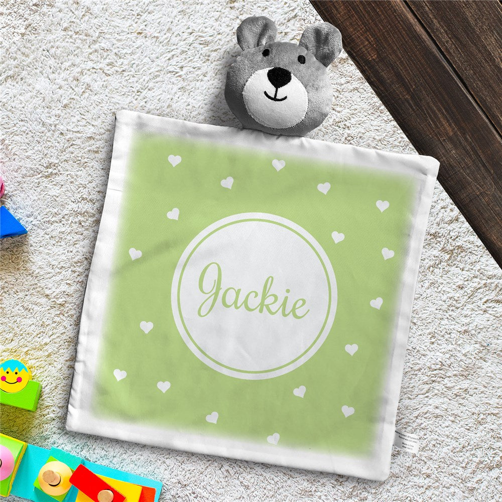 Personalized Baby Hearts Bear Lovie - Sunny Jar Personalized™