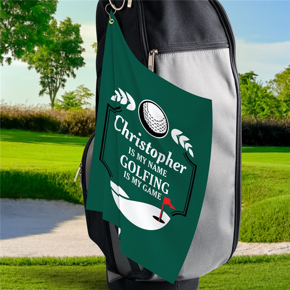 Personalized Golfing is my game Towel - Sunny Jar Personalized™