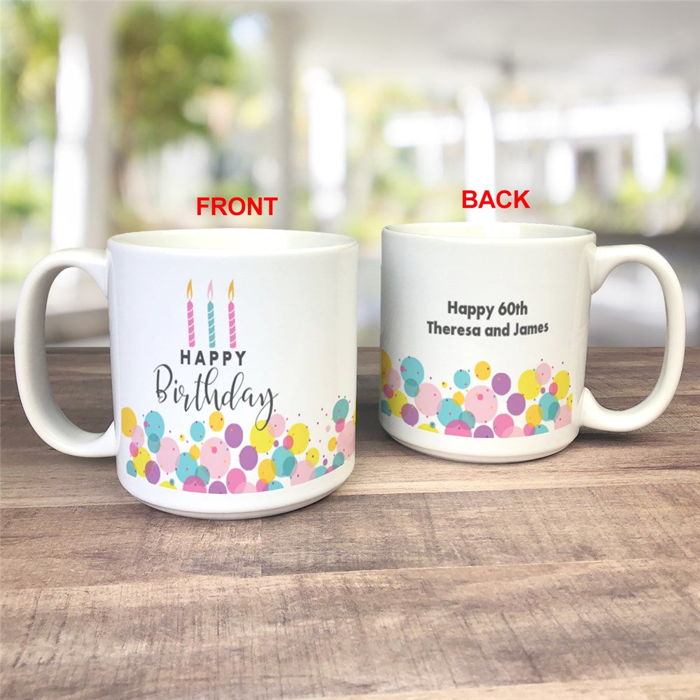 Personalized Birthday Bubbles Large Mug - Sunny Jar Personalized™