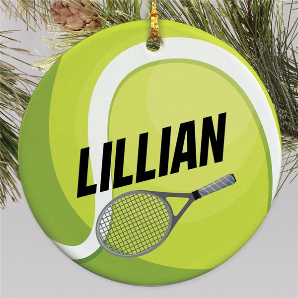 Personalized Tennis Round Ornament - Sunny Jar Personalized™