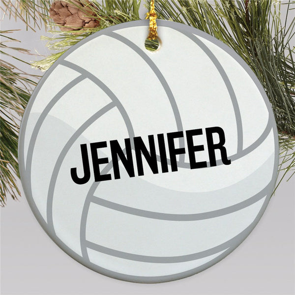 Personalized Volleyball Round Ornament - Sunny Jar Personalized™