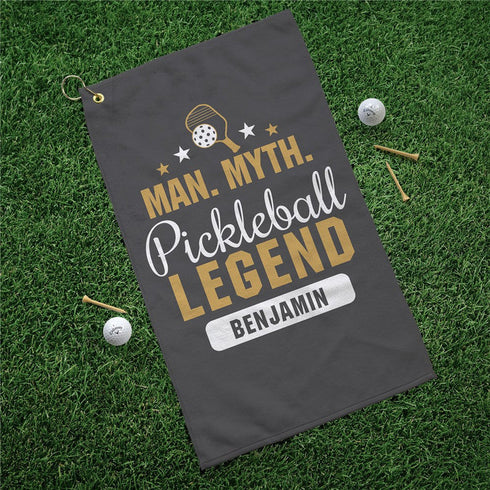 Personalized Man Myth Pickleball Legend Sports Towel - Sunny Jar Personalized™