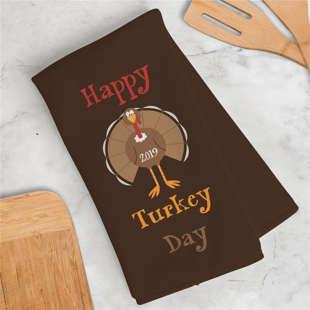 Personalized Thanksgiving Dish Towel - Sunny Jar Personalized™