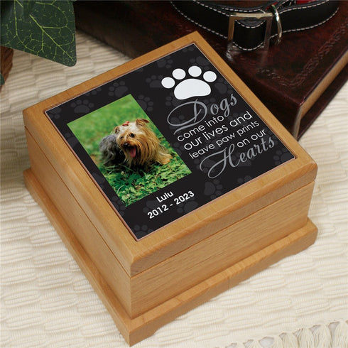 Personalized Pet Photo Wooden Memorial Urn - Sunny Jar Personalized™