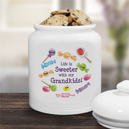 Life Is Sweeter Personalized Cookie Jar - Sunny Jar Personalized™