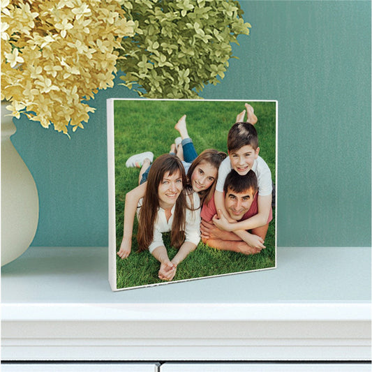 Personalized Photo Upload 6x6 Table Top Sign - Sunny Jar Personalized™