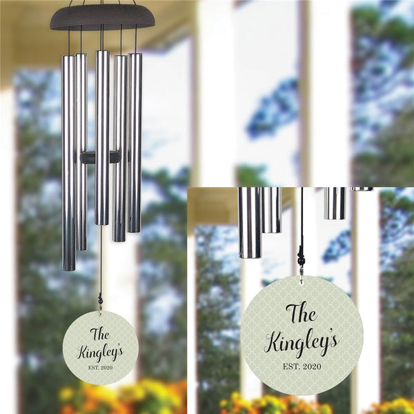 Personalized Family Established Wind Chime - Sunny Jar Personalized™