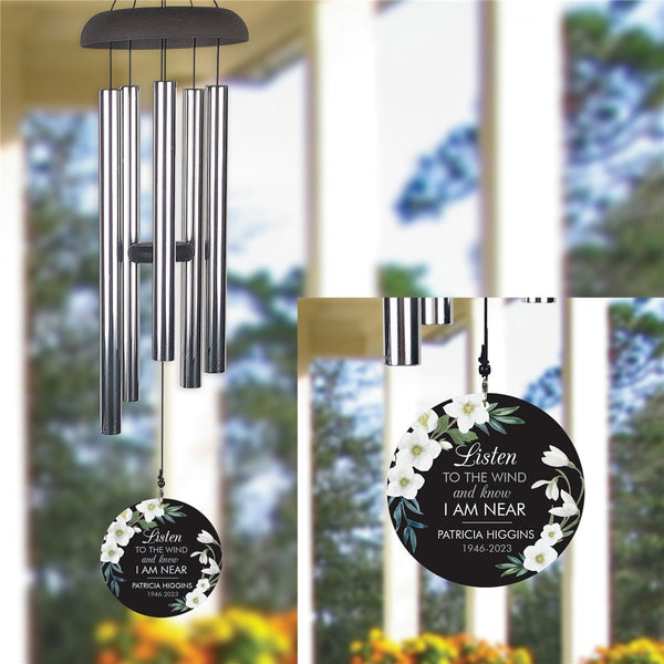 Personalized Listen to the Wind with Name and Years Wind Chime - Sunny Jar Personalized™