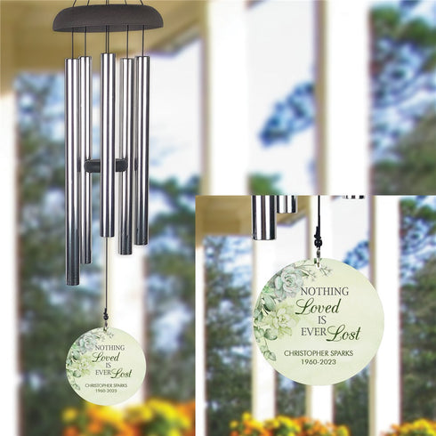 Personalized Nothing is Ever Lost with Name and Years Wind Chime - Sunny Jar Personalized™