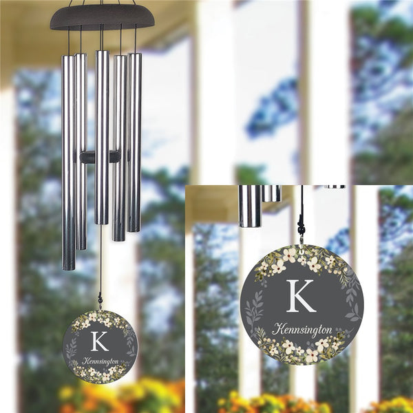 Personalized Pretty Flowers Wind Chime - Sunny Jar Personalized™