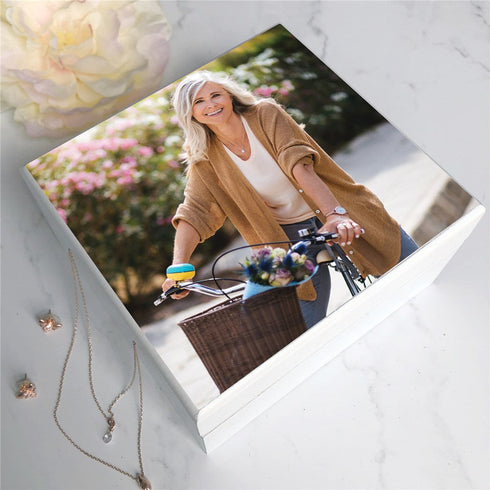 Personalized Photo Jewelry Box with Mirror - Sunny Jar Personalized™