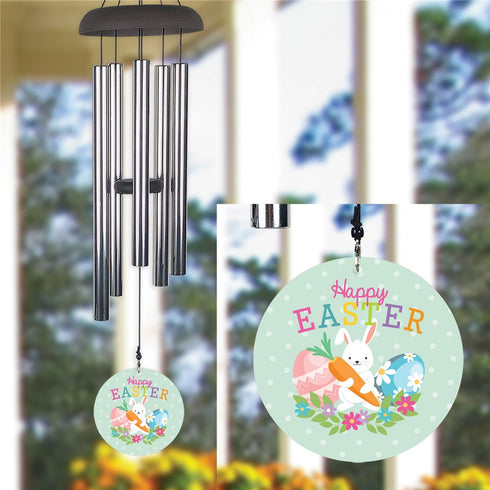 Happy Easter Bunny & Eggs Wind Chime - Sunny Jar Personalized™