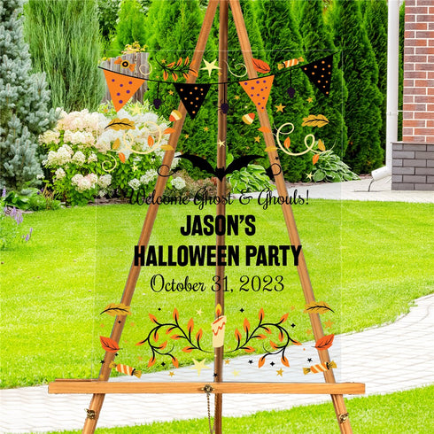 Personalized Halloween Banner Acrylic Sign - Sunny Jar Personalized™