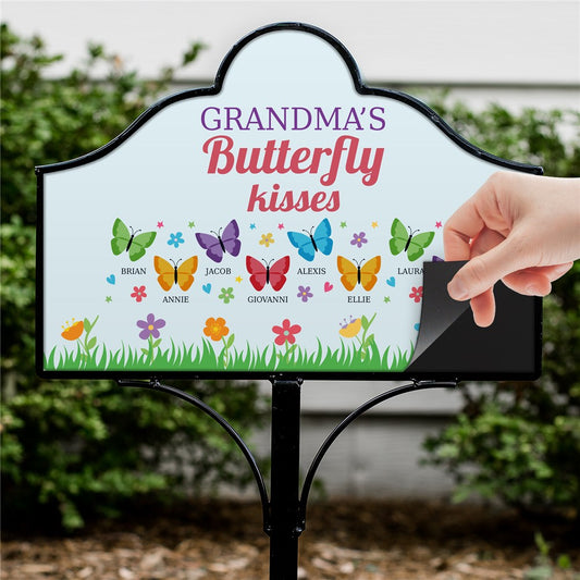 Personalized Butterfly Kisses Magnetic Sign - Sunny Jar Personalized™