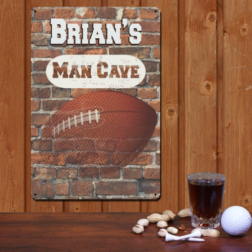 Football Man Cave Wall Sign - Sunny Jar Personalized™